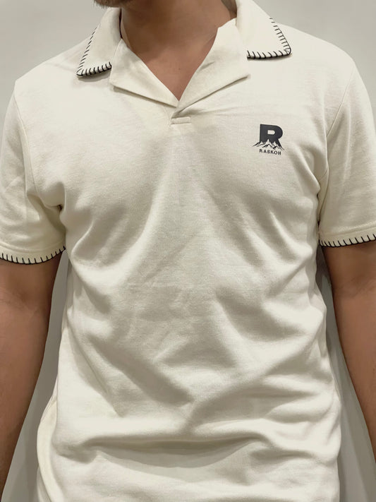 Raskoh Signature Contrast Stitch Polo | Premium Cotton Polo Shirt for Men