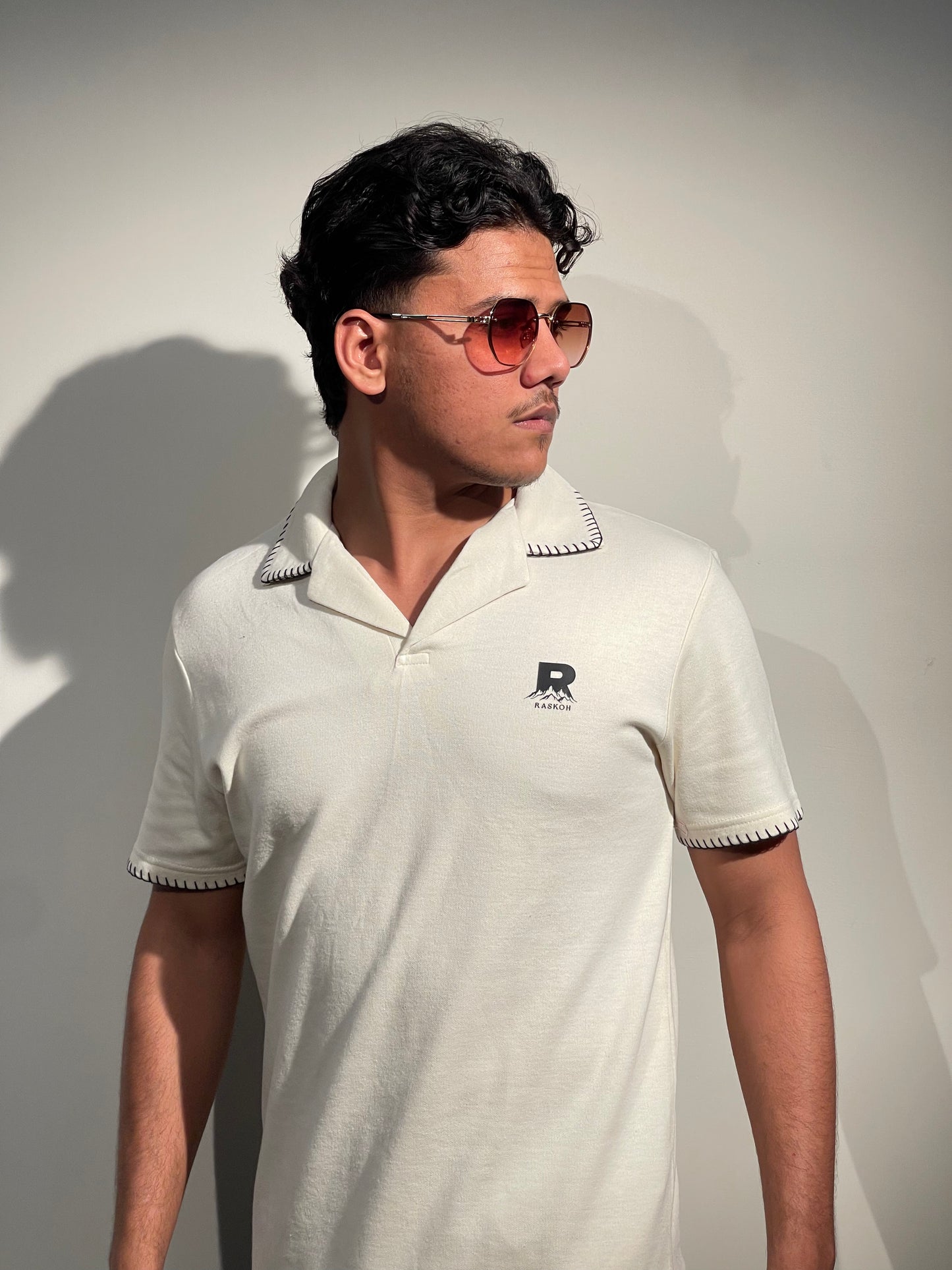 Raskoh  Signature Contrast Stitch Polo | Premium Cotton Polo Shirt for Men