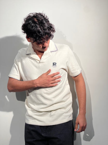 Raskoh  Signature Contrast Stitch Polo | Premium Cotton Polo Shirt for Men