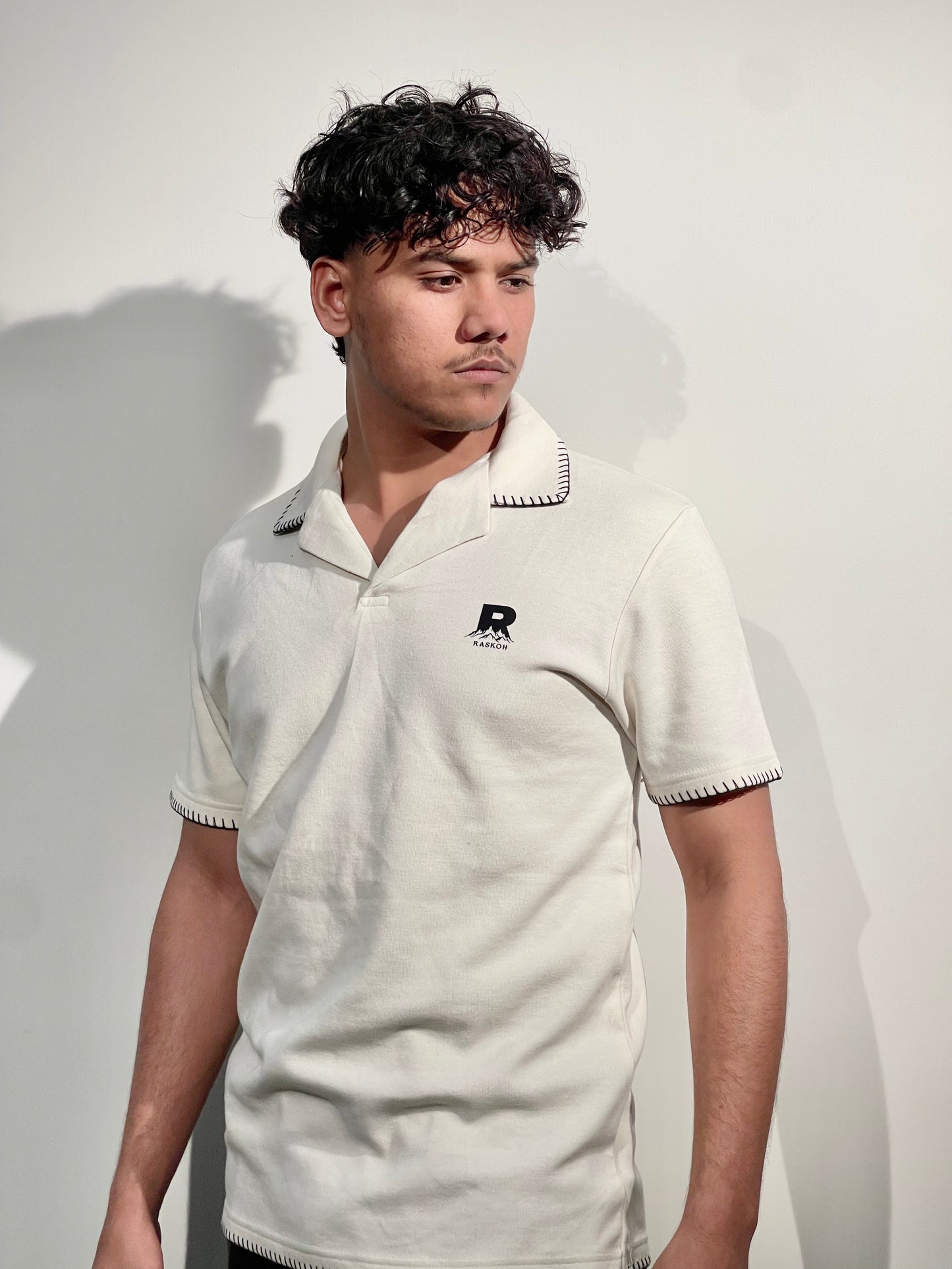 Raskoh  Signature Contrast Stitch Polo | Premium Cotton Polo Shirt for Men